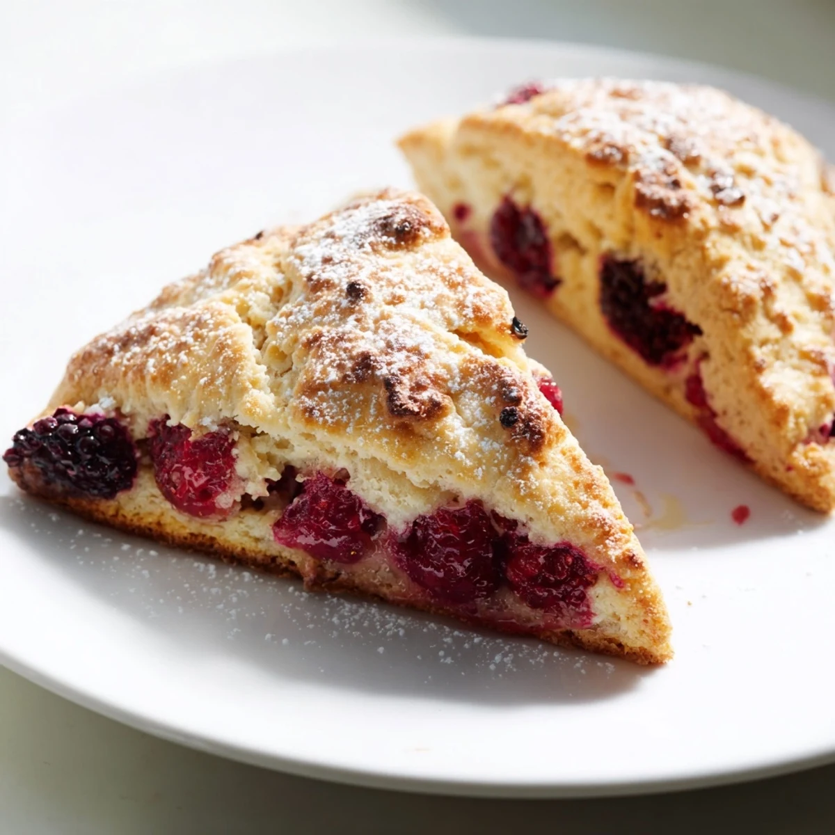 Rustic Birch Blueberry Scones