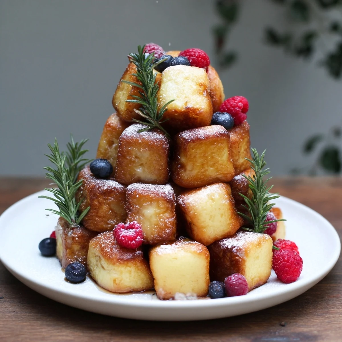 Eggnog French Toast Bites