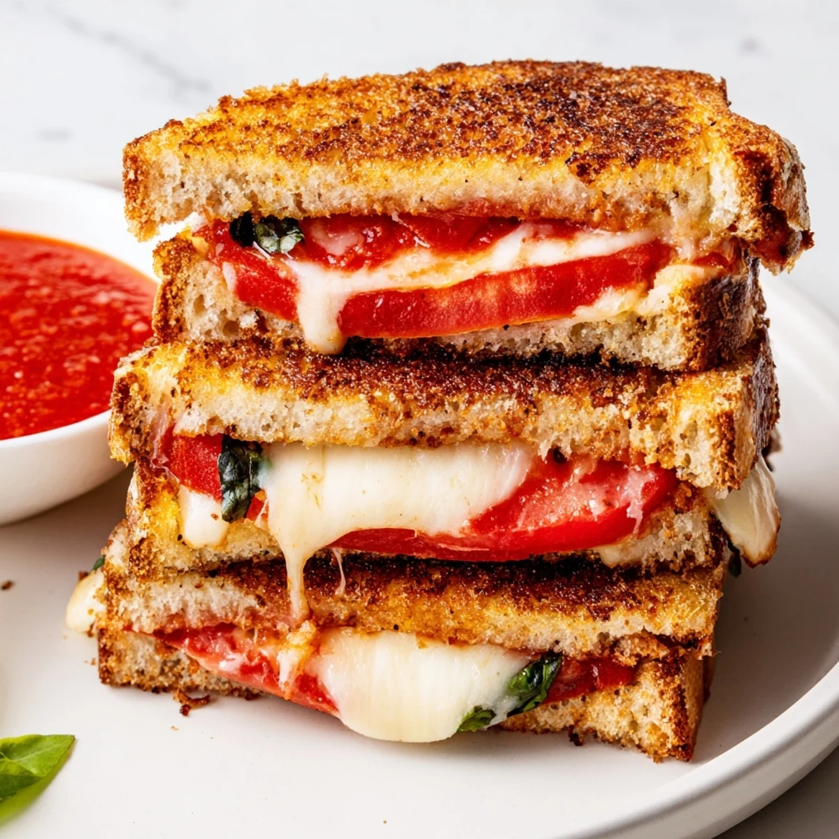 Fresh basil and oozing mozzarella make these Caprese Grilled Cheese Dippers a perfect appetizer for game day or casual gatherings.