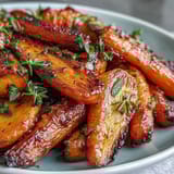 Honey Glazed Roasted Carrots Thyme