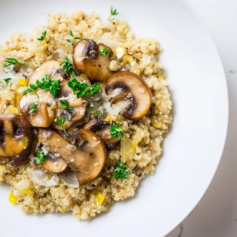 Mushroom Quinoa Creamy Risotto #86