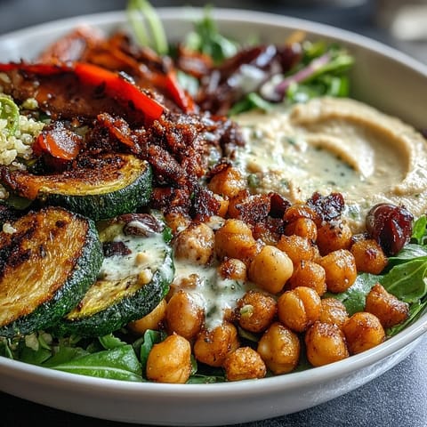 Vegan Mediterranean Buddha Bowl