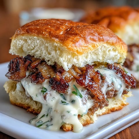 Mini smash burger rolls with juicy beef patties and melted cheese on toasted slider buns, topped with tangy pickles and diced onions.  