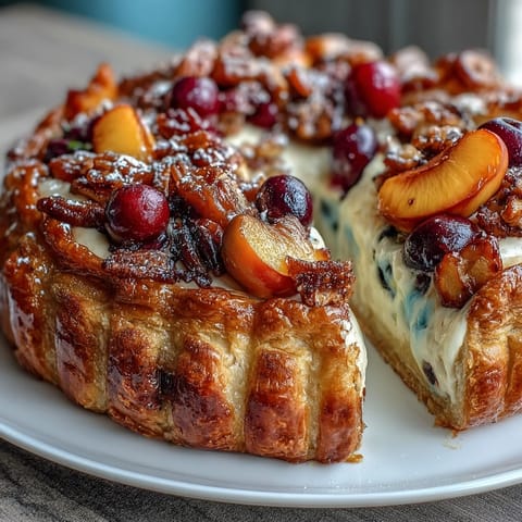 Rustic summer stone fruit galette with almond frangipane filling, golden crust folded over juicy peaches and plums.