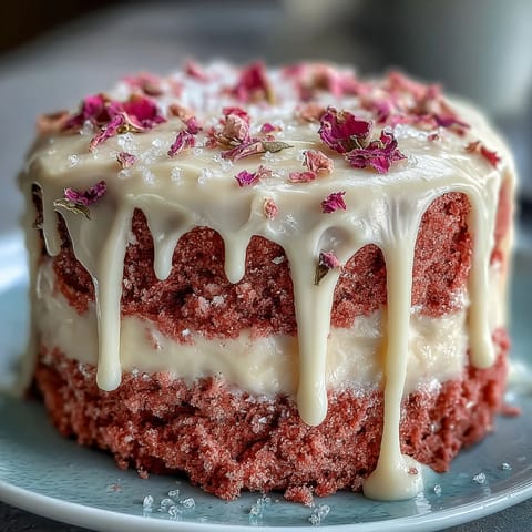 Bridal Shower Rosé Velvet Cake #257