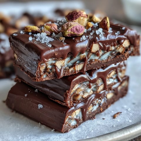 Luxurious Dubai Chocolate Bark with crispy kataifi, pistachio cream, and dark chocolate topping.