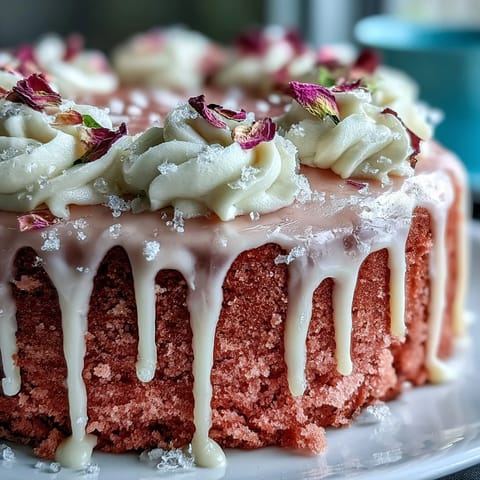 Bridal Shower Rosé Velvet Cake