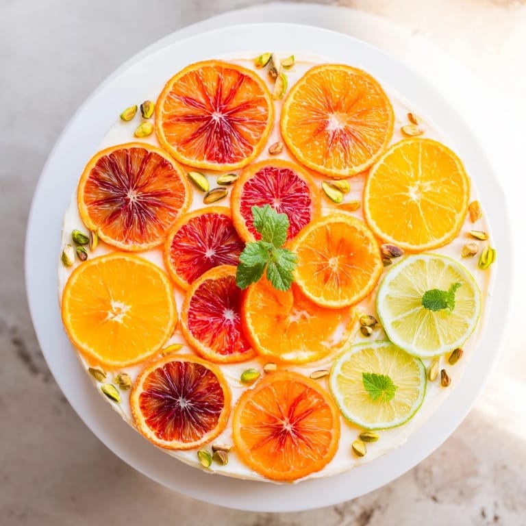 Vibrant citrus slices create a stunning Clockwork Orange party appetizer with goat cheese clock hands.
