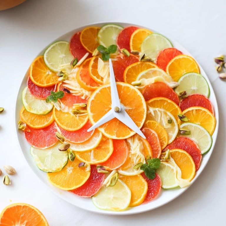 Clockwork Orange cheese board: enjoy the beautiful colors of citrus fruit and cheese appetizers now.
