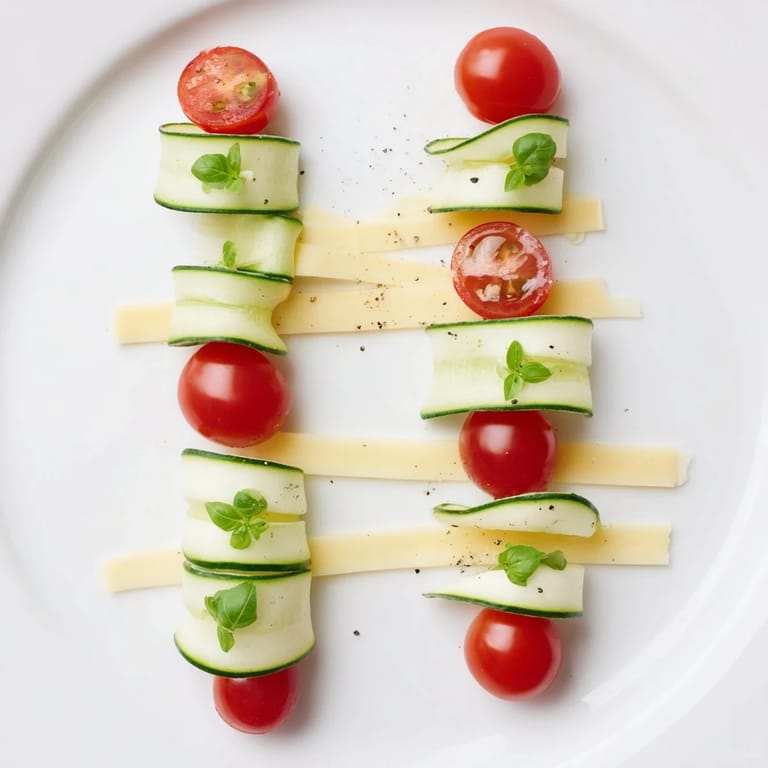 A party-ready Double Helix Genetic Code displays a healthy, vegetarian snack with mozzarella and cheddar cheese rungs.