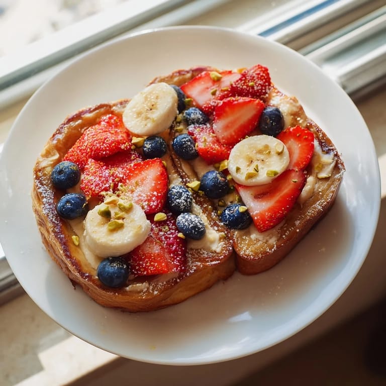 Warm and fluffy, this Viral Yogurt Toast features a custard center and is garnished with powdered sugar.