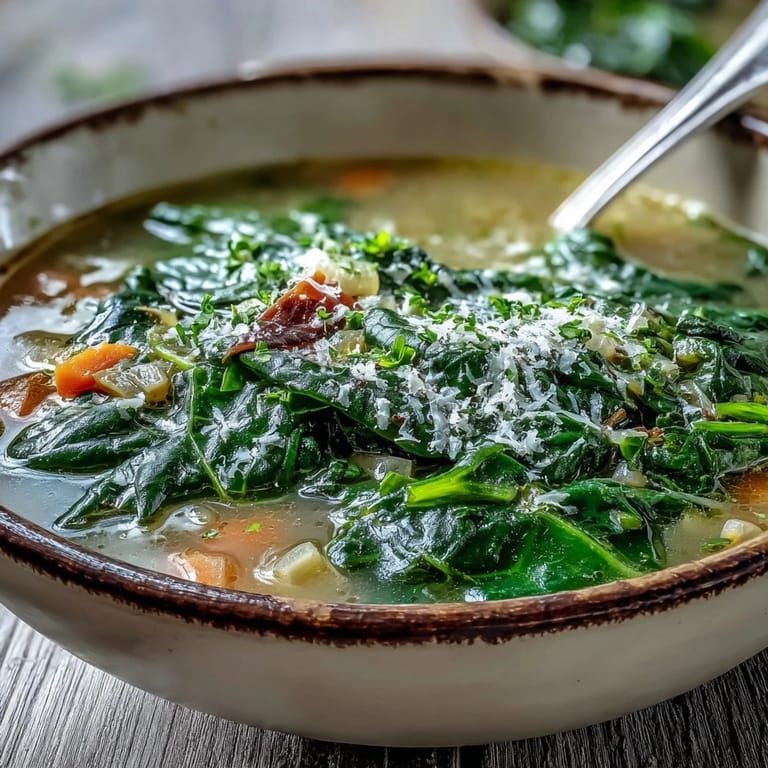 Hearty Swiss Chard Soup with tender greens and carrots served beside a slice of bread.