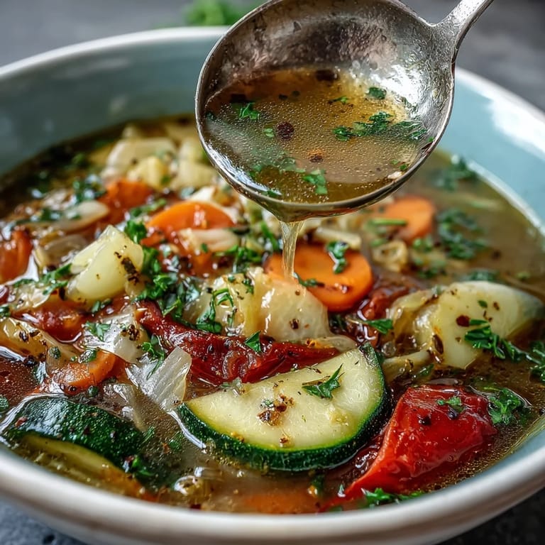 Vibrant Cabbage Soup simmering in a large pot, featuring fresh cabbage, bell peppers, and spices.