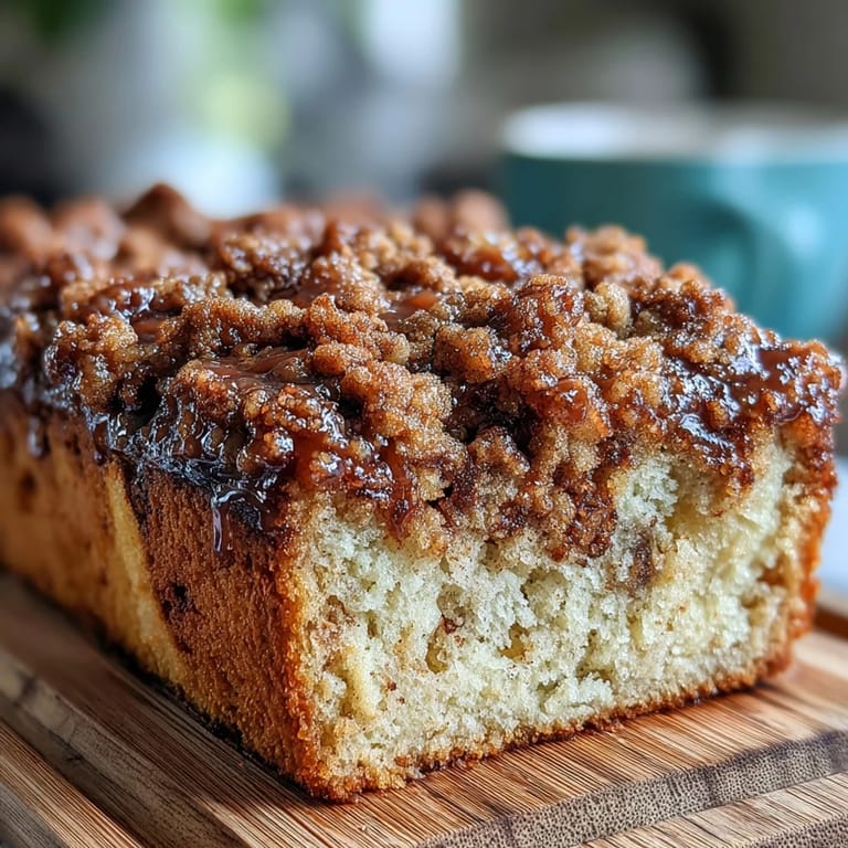 Warm cardamom coffee cake topped with a spiced streusel, ideal for pairing with your favorite brew.