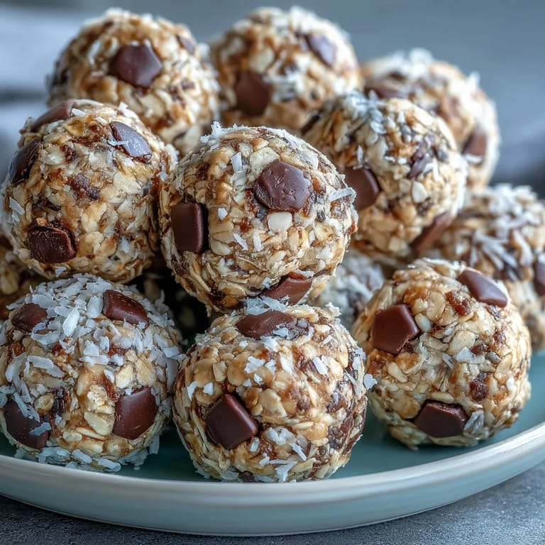 Bite-sized energy balls packed with oats, peanut butter, and mini chocolate chips—ideal soccer game snacks to keep players fueled and happy.
