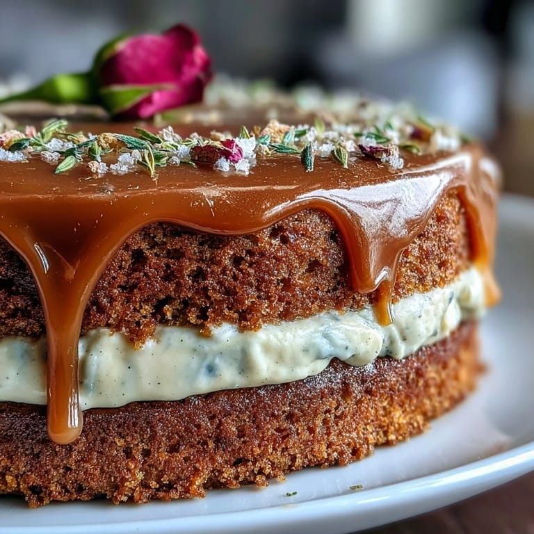 Beautiful Taurus cake featuring moist butterscotch, silky rose buttercream, and edible flowers.