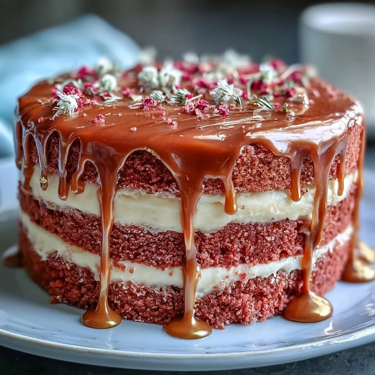 Decadent Bridal Shower Rosé Velvet Cake, a perfect sweet centerpiece for celebrations.